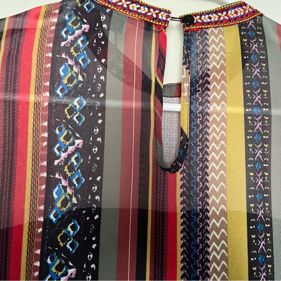 Colorful Layered Pom Pom Dress - Picture 8 of 9